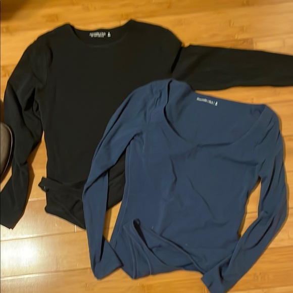 Abercrombie & Fitch Black and Navy Tops - Picture 1 of 3